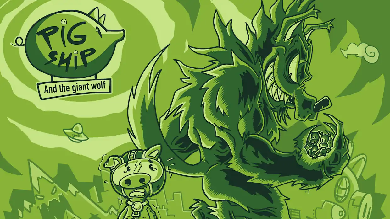 猪战舰与巨狼|PigShip and the Giant Wolf-极速数码电玩