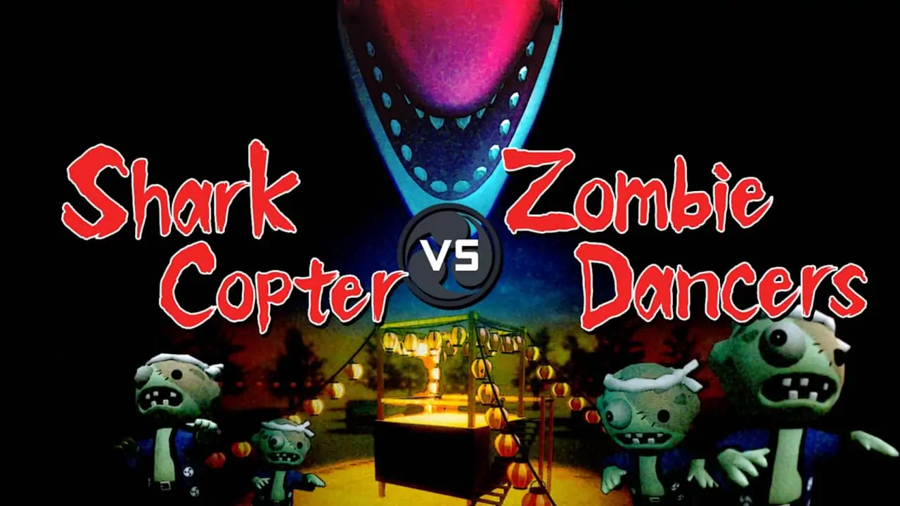 鲨鱼直升机VS霹雳舞僵尸|Shark Copter vs Zombie Dancers-极速数码电玩