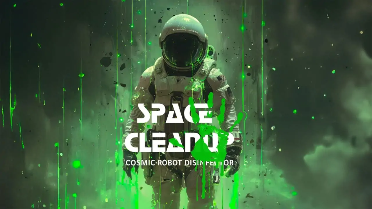 太空清理：宇宙机器人消毒器|Space CleanUp: Cosmic Robot Disinfector-极速数码电玩
