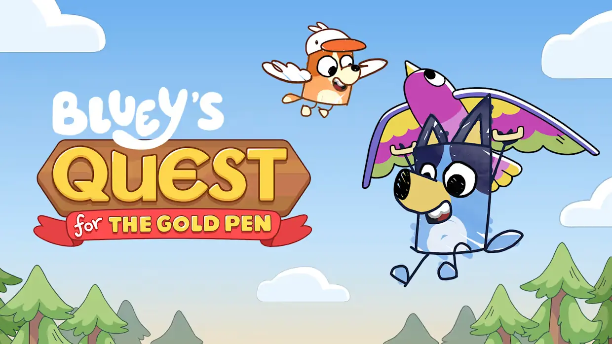 布鲁伊寻找金笔|布鲁伊的寻找金色画笔之旅|Bluey’s Quest for the Gold Pen中文-极速数码电玩